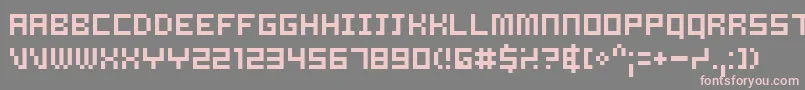 Samsrg Font – Pink Fonts on Gray Background