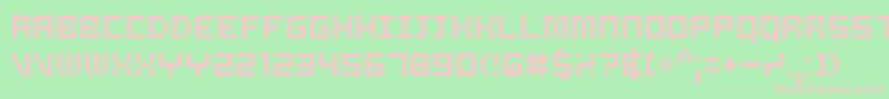 Samsrg Font – Pink Fonts on Green Background