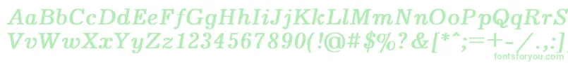 Journal4 Font – Green Fonts on White Background