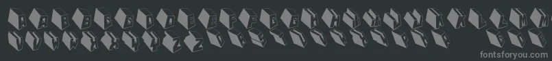 Mktypobricksrough Font – Gray Fonts on Black Background