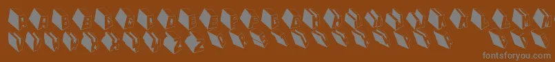 Mktypobricksrough Font – Gray Fonts on Brown Background