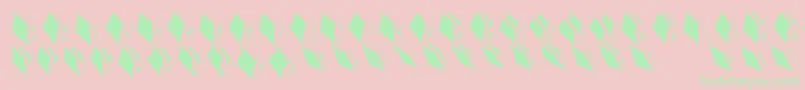 Mktypobricksrough-Schriftart – Grüne Schriften auf rosa Hintergrund