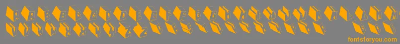 Mktypobricksrough Font – Orange Fonts on Gray Background