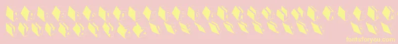 Mktypobricksrough Font – Yellow Fonts on Pink Background