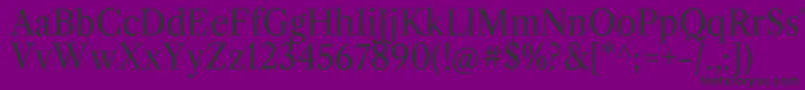 LibrecaslontextRegular Font – Black Fonts on Purple Background