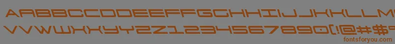 911porschav3left Font – Brown Fonts on Gray Background