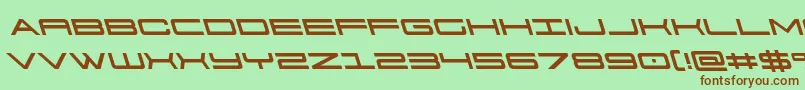 911porschav3left Font – Brown Fonts on Green Background