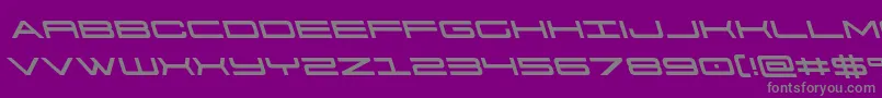 Fonte 911porschav3left – fontes cinzas em um fundo violeta