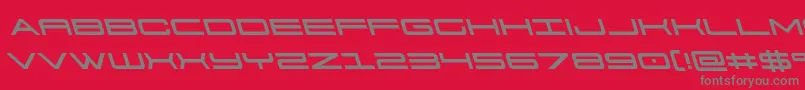 911porschav3left-Schriftart – Graue Schriften auf rotem Hintergrund