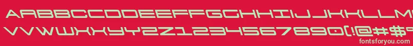 911porschav3left Font – Green Fonts on Red Background