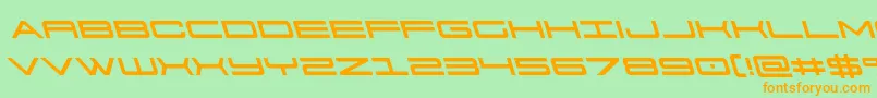 911porschav3left Font – Orange Fonts on Green Background