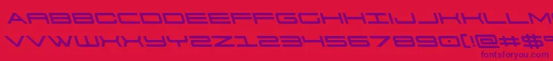 911porschav3left Font – Purple Fonts on Red Background