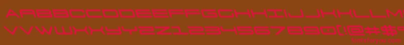 911porschav3left Font – Red Fonts on Brown Background