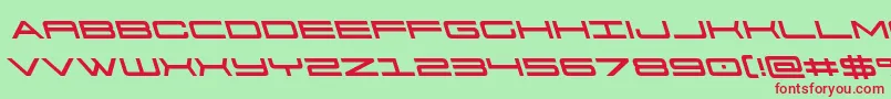 911porschav3left Font – Red Fonts on Green Background