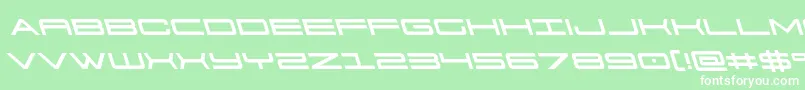 フォント911porschav3left – 緑の背景に白い文字