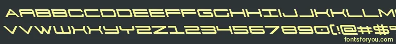 911porschav3left Font – Yellow Fonts on Black Background