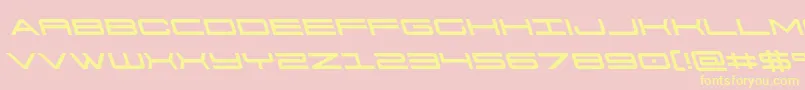 911porschav3left Font – Yellow Fonts on Pink Background