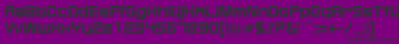 BixbyRegularDb Font – Black Fonts on Purple Background