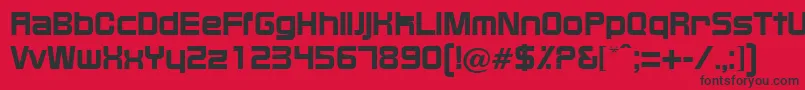 BixbyRegularDb Font – Black Fonts on Red Background