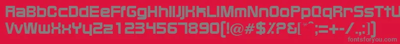 BixbyRegularDb Font – Gray Fonts on Red Background