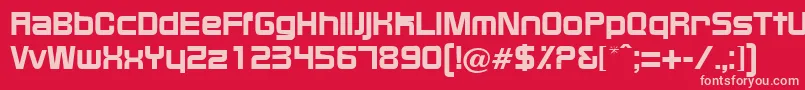 BixbyRegularDb Font – Pink Fonts on Red Background