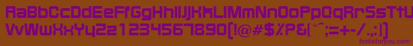 BixbyRegularDb Font – Purple Fonts on Brown Background