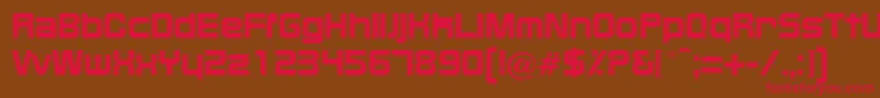 BixbyRegularDb Font – Red Fonts on Brown Background