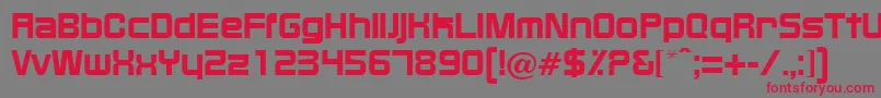 BixbyRegularDb Font – Red Fonts on Gray Background