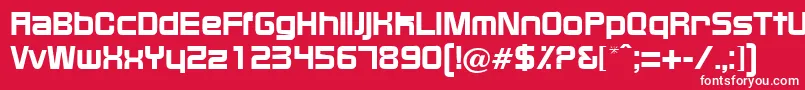 BixbyRegularDb Font – White Fonts on Red Background