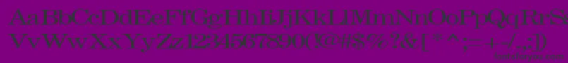 フォントFastRegularTtnorm – 紫の背景に黒い文字