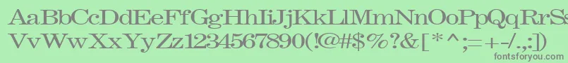 FastRegularTtnorm Font – Gray Fonts on Green Background