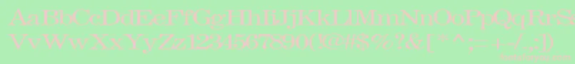 フォントFastRegularTtnorm – 緑の背景にピンクのフォント