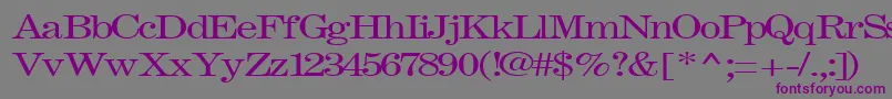 FastRegularTtnorm Font – Purple Fonts on Gray Background