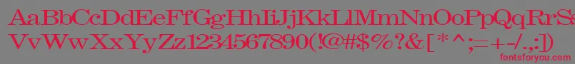 FastRegularTtnorm Font – Red Fonts on Gray Background