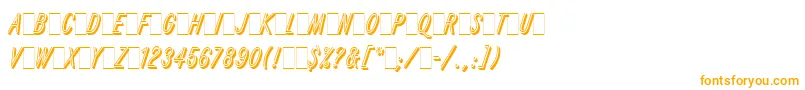 RefractaLetPlain.1.0 Font – Orange Fonts on White Background