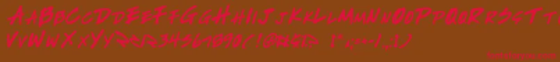 Шрифт Write2 – красные шрифты на коричневом фоне