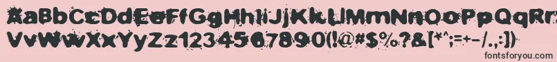 Notnowihaveaheadache Font – Black Fonts on Pink Background