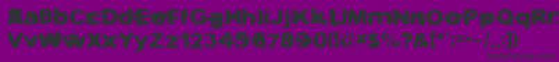 Notnowihaveaheadache Font – Black Fonts on Purple Background