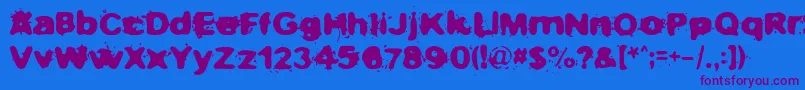 Más sobre la fuente Notnowihaveaheadache fuente Notnowihaveaheadache – Fuentes Moradas Sobre Fondo Azul