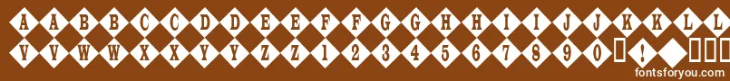 Frootstand Font – White Fonts on Brown Background