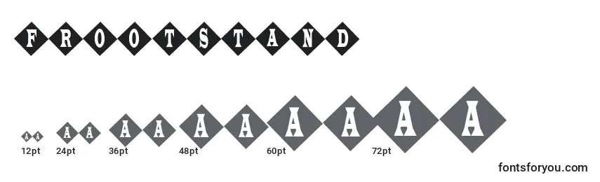 Frootstand Font Sizes