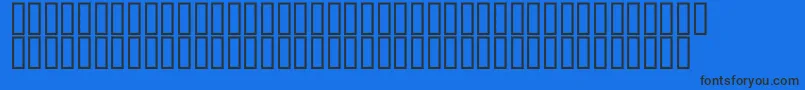 McsQudsDeco Font – Black Fonts on Blue Background
