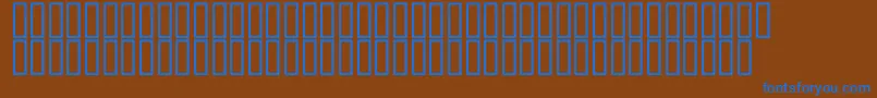 McsQudsDeco Font – Blue Fonts on Brown Background