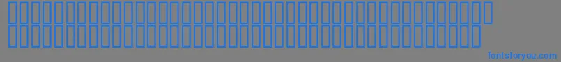 McsQudsDeco Font – Blue Fonts on Gray Background