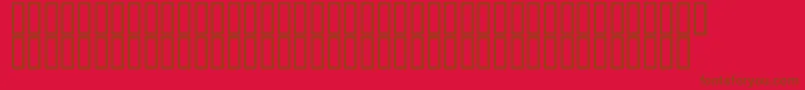 McsQudsDeco Font – Brown Fonts on Red Background