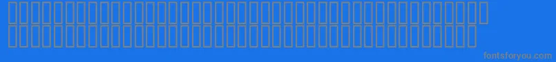 McsQudsDeco-Schriftart – Graue Schriften auf blauem Hintergrund