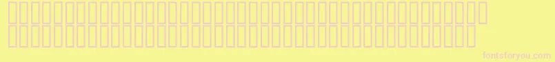 McsQudsDeco Font – Pink Fonts on Yellow Background