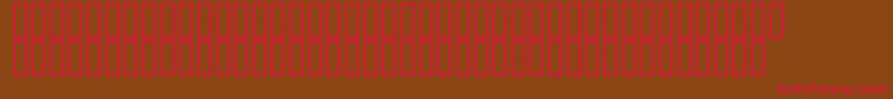 McsQudsDeco Font – Red Fonts on Brown Background