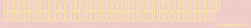 McsQudsDeco Font – Yellow Fonts on Pink Background
