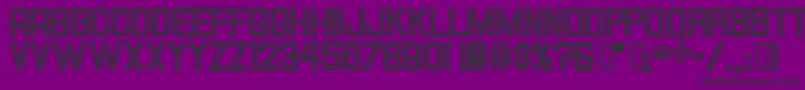 Hallandalesquareinline Font – Black Fonts on Purple Background